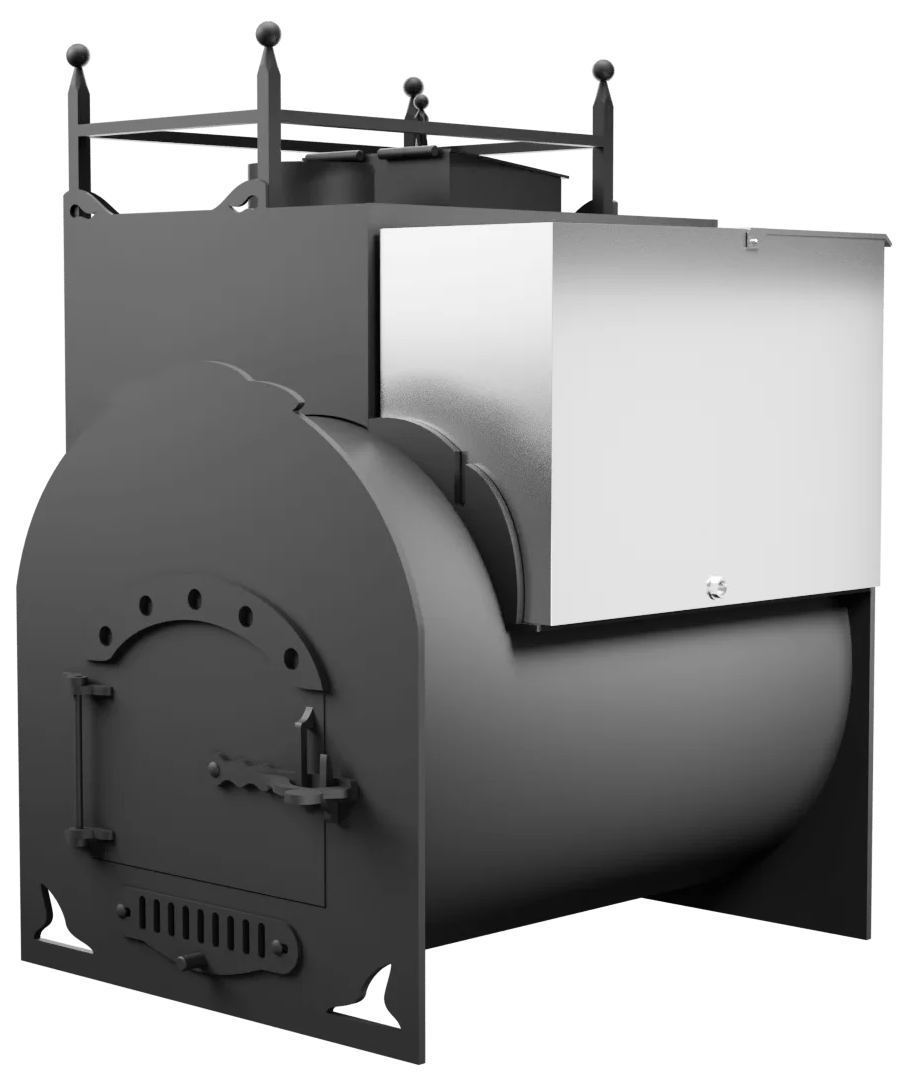 Печь Горыныч Мини, каменка закрытая с левой стороны фото в Уфе