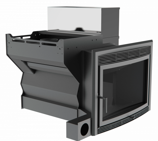 Банный камин 500, сталь+СВО фото в Уфе